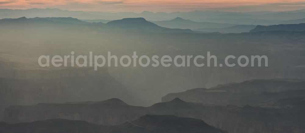 Aerial photograph Kingman - Rock and mountain landscape in Kingman in Arizona, United States of America