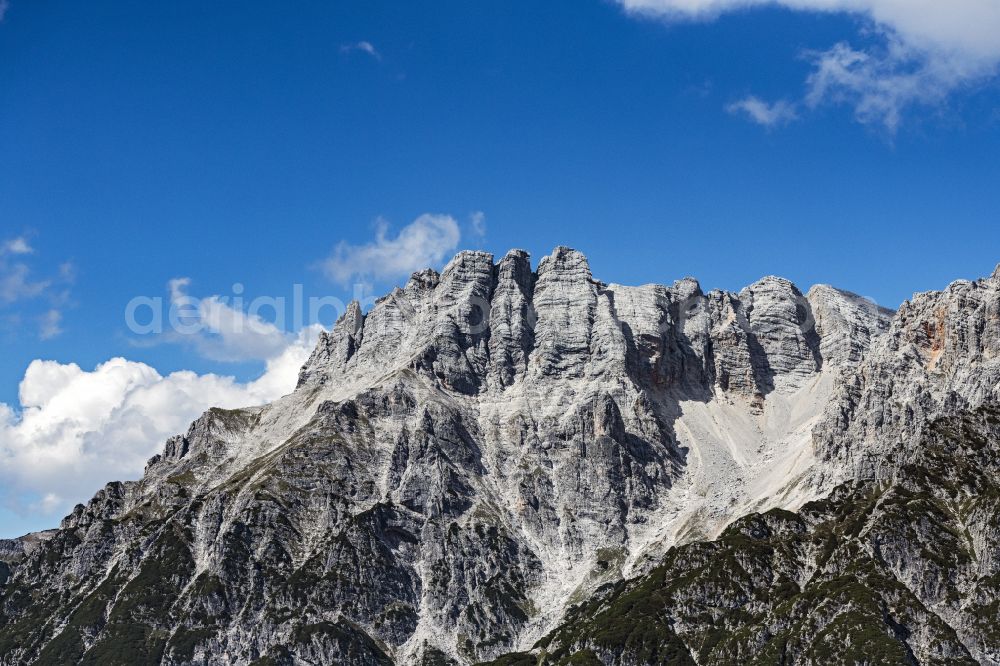 Sonnberg from above - Rock and mountain landscape of Leoganger Steinberge in Sonnberg in Salzburg, Austria