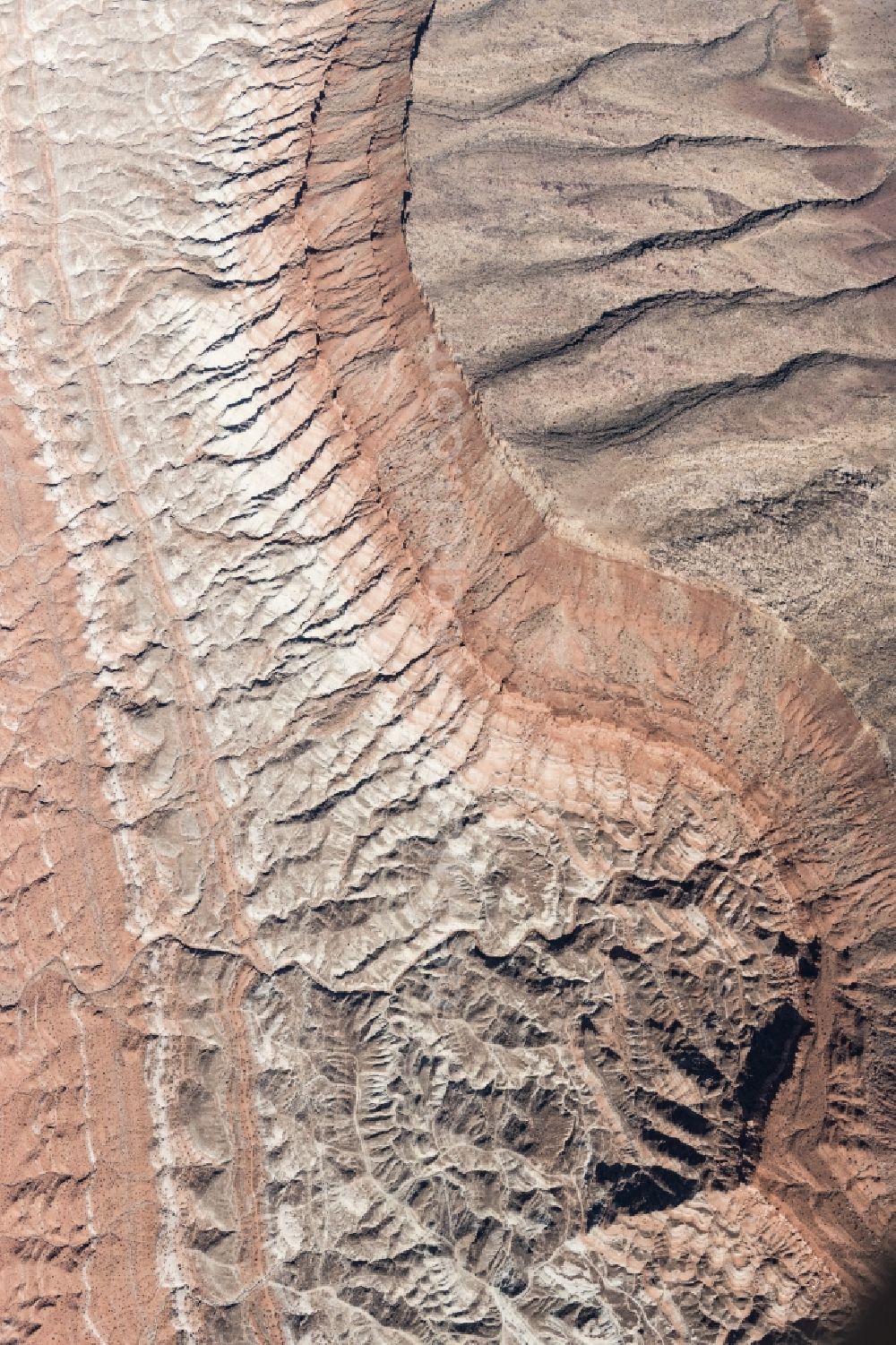 Aerial image Washington - Rock and mountain landscape in Washington in Utah, United States of America