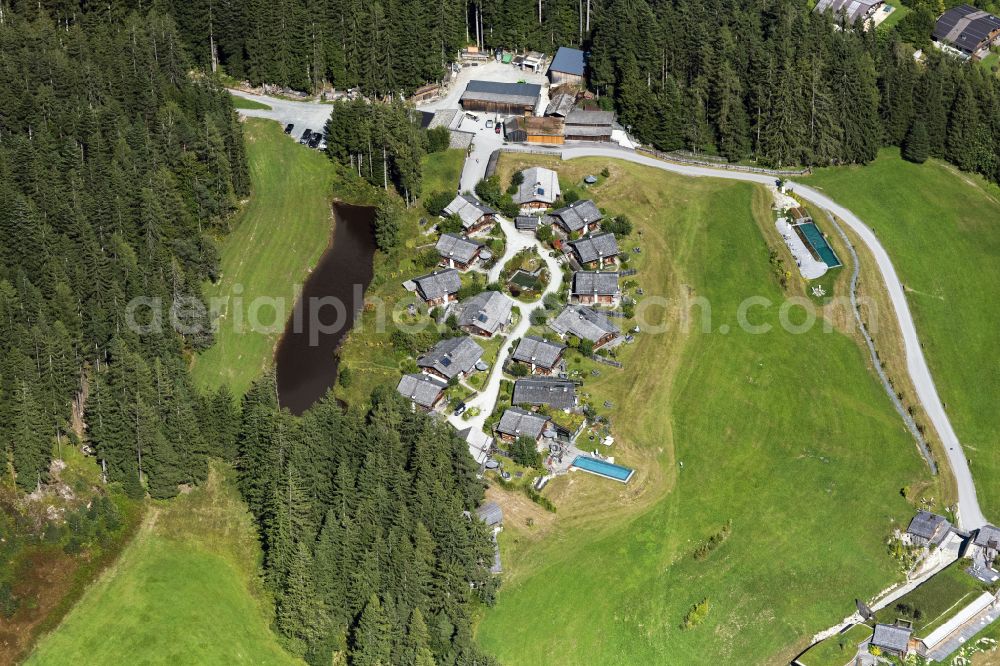 Sonnberg from above - Holiday house plant of the park Bergdorf Priesteregg Premium Resort in Sonnberg in Salzburg, Austria