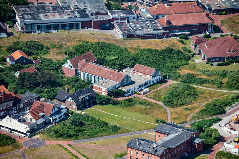 Aerial photograph Langeoog - Holiday house plant of the park in Langeoog on island Langeoog in the state Lower Saxony, Germany