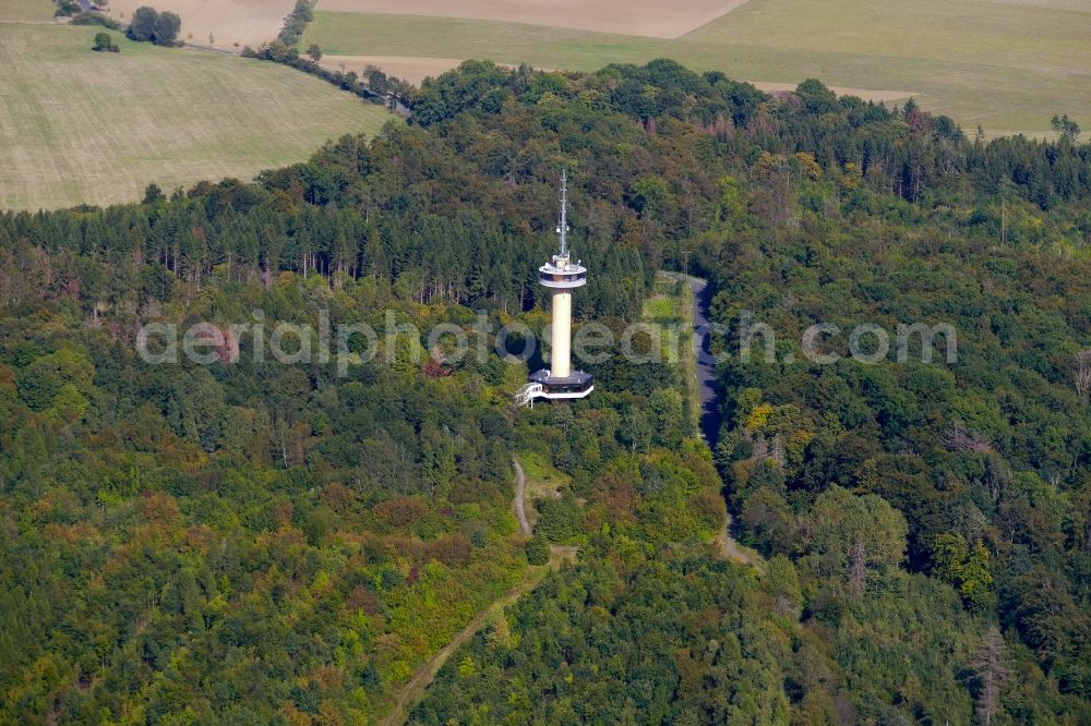 Aerial photograph Dransfeld - Television Tower Gaussturm in Dransfeld in the state Lower Saxony, Germany