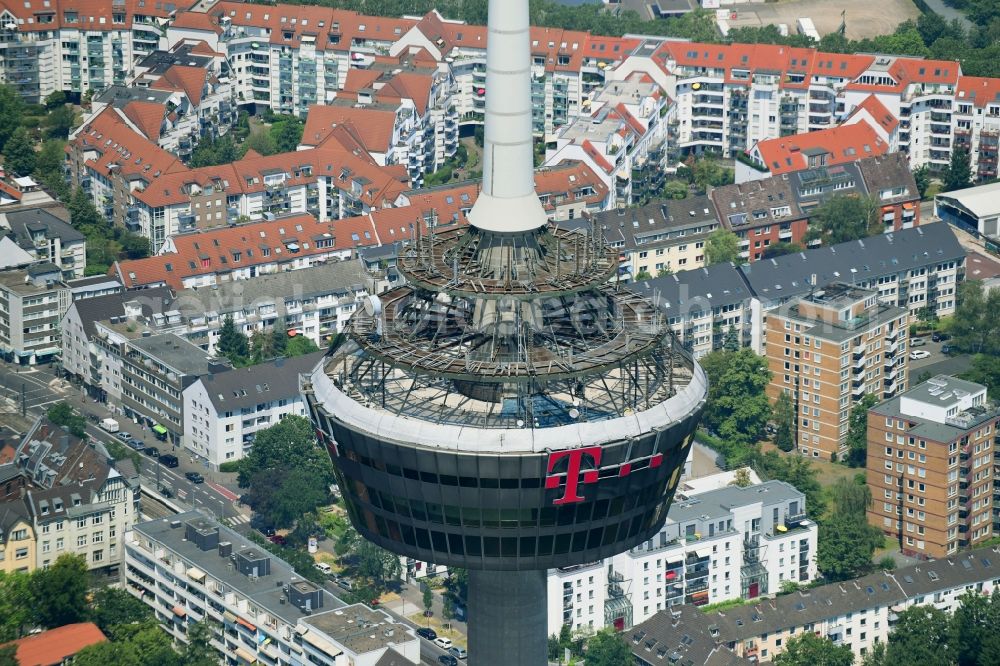 Köln from above - Television Tower Colonius in Cologne in the state North Rhine-Westphalia, Germany