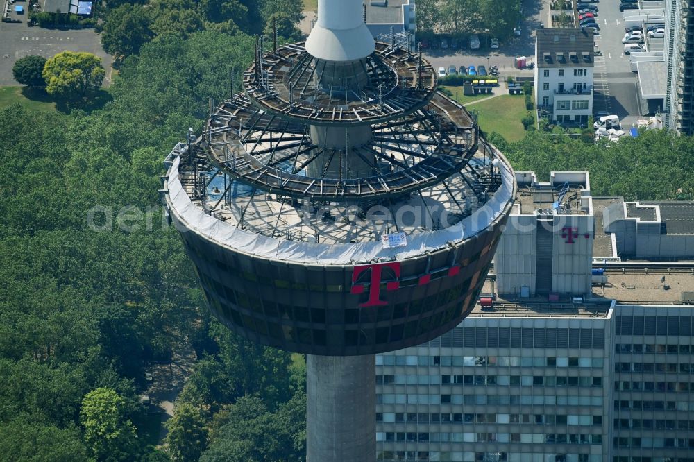 Aerial photograph Köln - Television Tower Colonius in Cologne in the state North Rhine-Westphalia, Germany