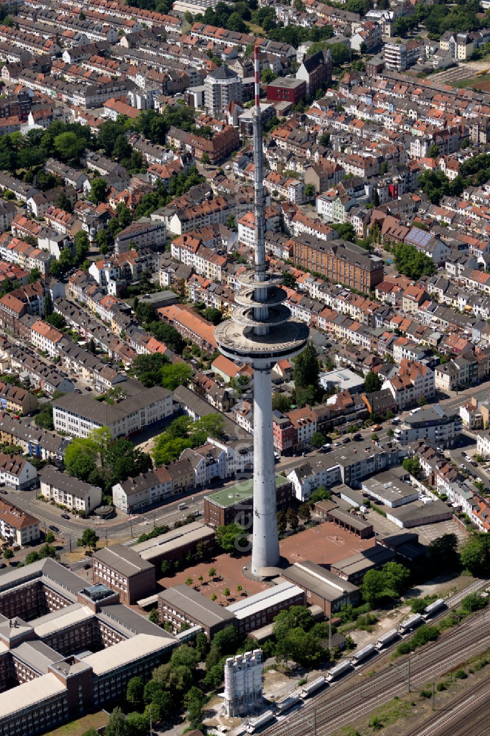 Aerial image Bremen - Television Tower in the Walle part in the North of Bremen in Germany