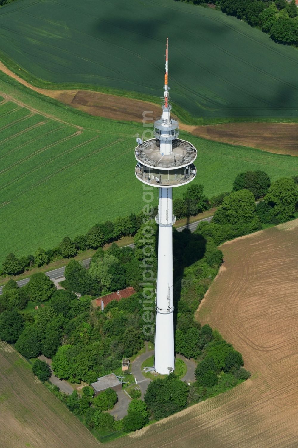 Stockelsdorf from above - Television Tower in Stockelsdorf in the state Schleswig-Holstein, Germany