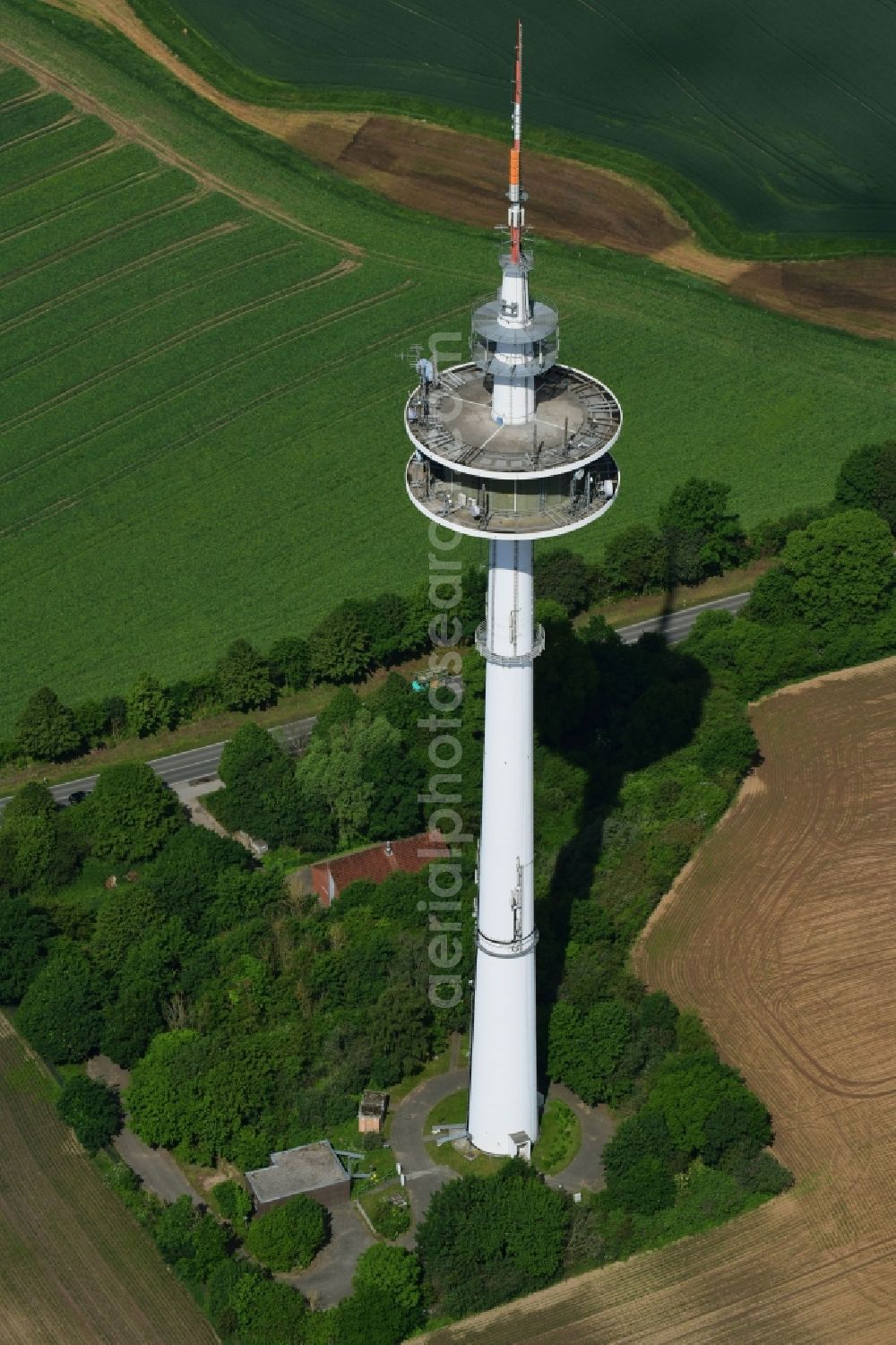 Stockelsdorf from the bird's eye view: Television Tower in Stockelsdorf in the state Schleswig-Holstein, Germany