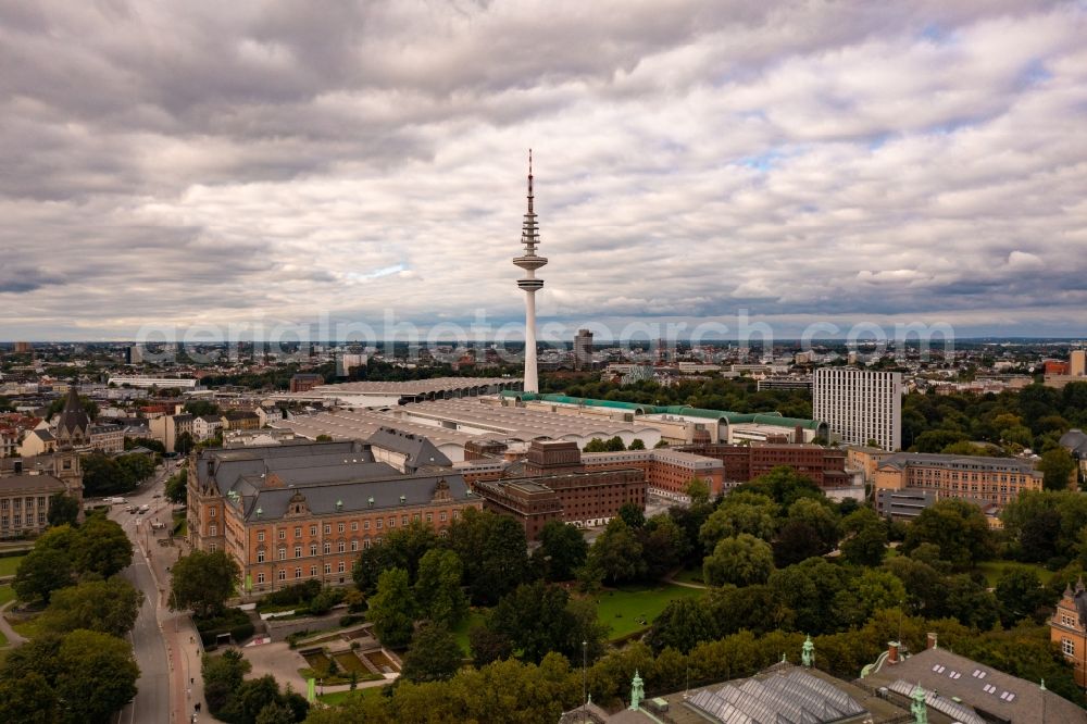 Hamburg from above - TV tower Heinrich-Hertz-Turm in Hamburg