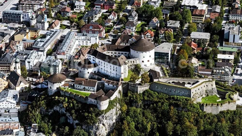 Kufstein from above - Fortress Festung Kufstein in Kufstein in Tirol, Austria