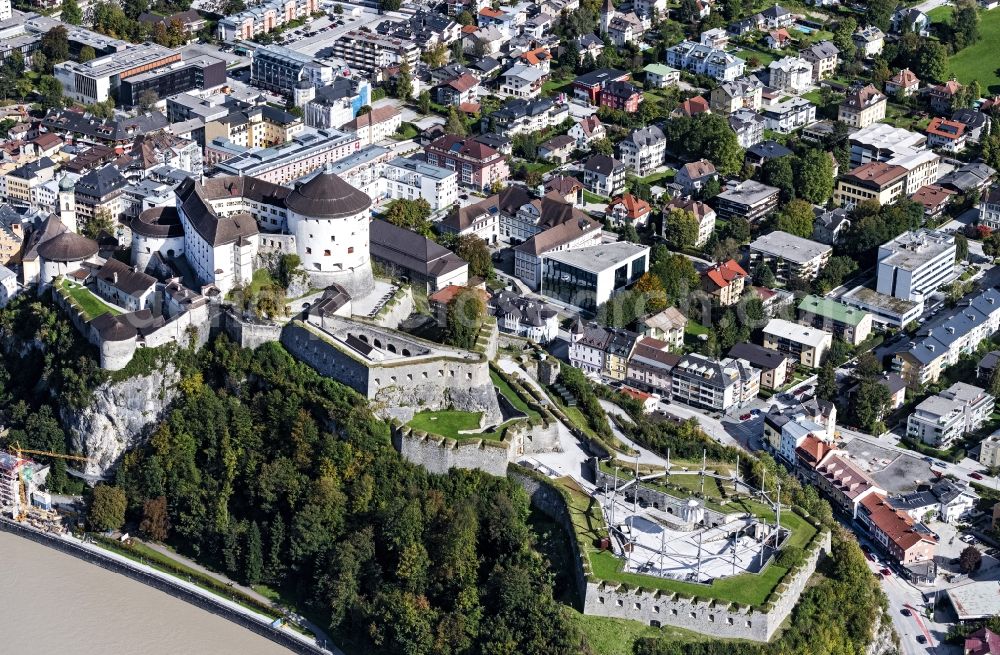 Kufstein from the bird's eye view: Fortress Festung Kufstein in Kufstein in Tirol, Austria
