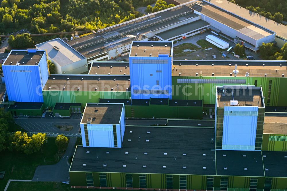 Dortmund from above - Hot-dip coating plant of thyssenkrupp Steel Europe AG at the Westfalenhuette in Dortmund in the Ruhr area in the state of North Rhine-Westphalia, Germany