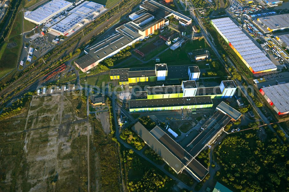 Dortmund from the bird's eye view: Hot-dip coating plant of thyssenkrupp Steel Europe AG at the Westfalenhuette in Dortmund in the Ruhr area in the state of North Rhine-Westphalia, Germany