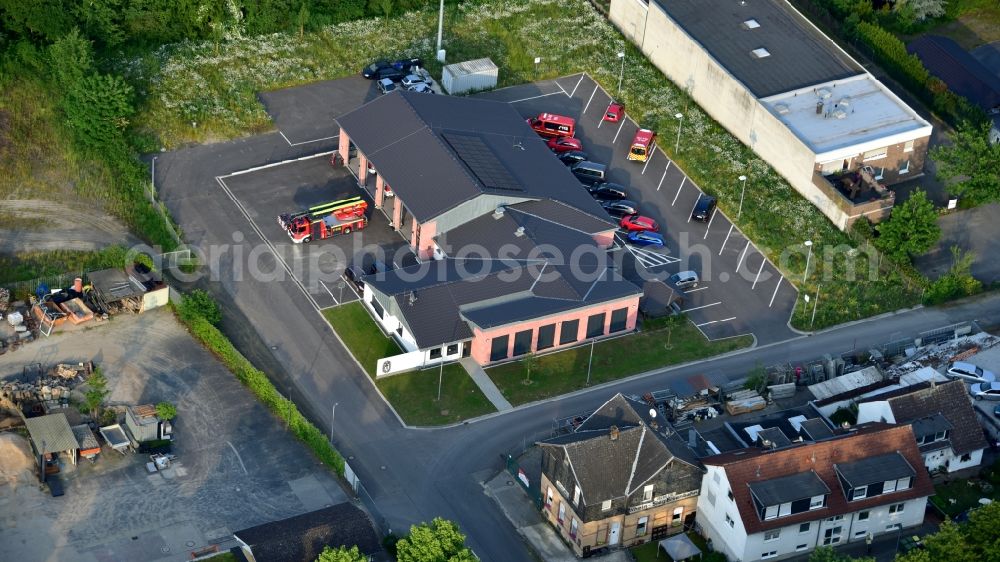 Aerial photograph Königswinter - Fire station in Oberpleis in the state North Rhine-Westphalia, Germany