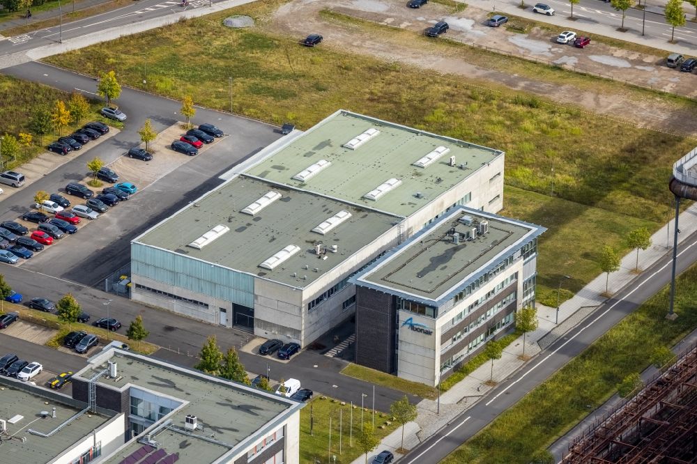 Aerial photograph Dortmund - Company grounds and facilities of Albonair GmbH on Carlo-Schmid-Allee in Dortmund in the state North Rhine-Westphalia, Germany