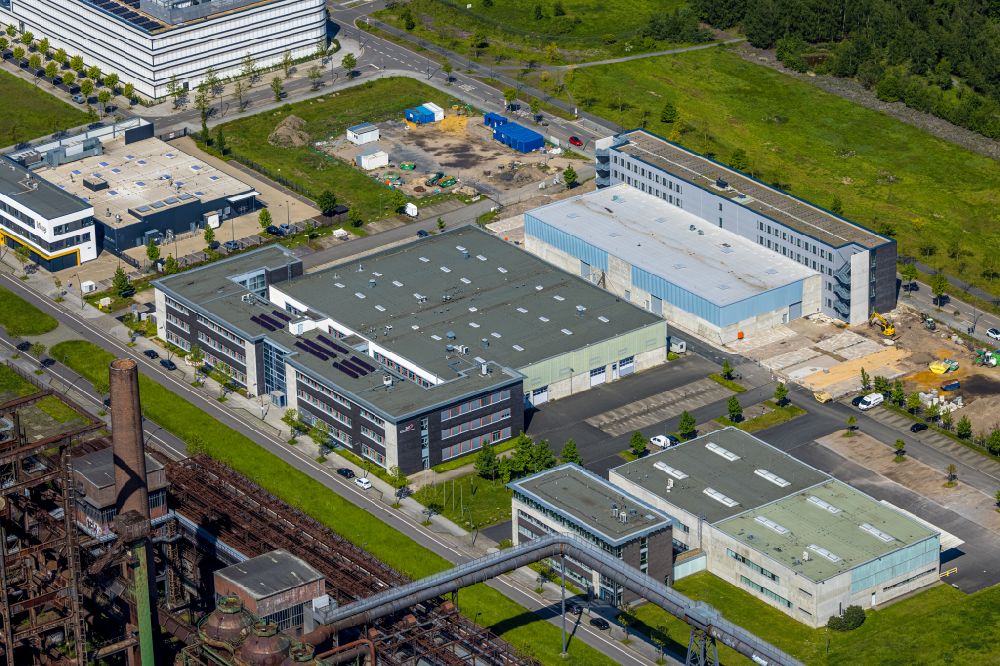 Dortmund from above - Company grounds and facilities of Albonair GmbH on Carlo-Schmid-Allee in Dortmund in the state North Rhine-Westphalia, Germany