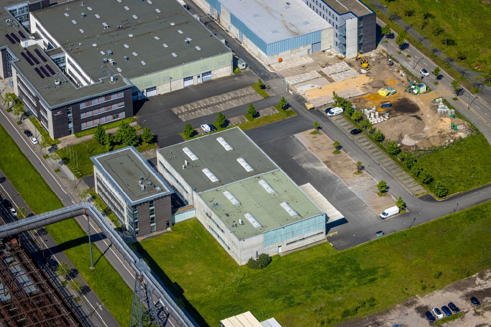 Dortmund from the bird's eye view: Company grounds and facilities of Albonair GmbH on Carlo-Schmid-Allee in Dortmund in the state North Rhine-Westphalia, Germany