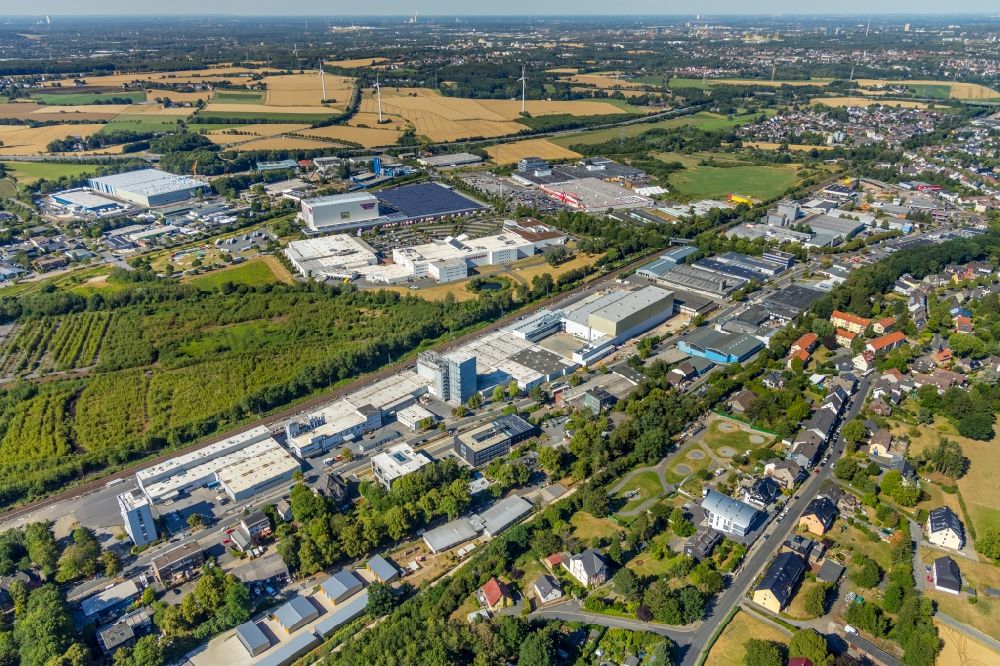 Aerial photograph Witten - Company grounds and facilities of ARDEX GmbH on Friedrich-Ebert-Strasse in the district Ruedinghausen in Witten in the state North Rhine-Westphalia, Germany