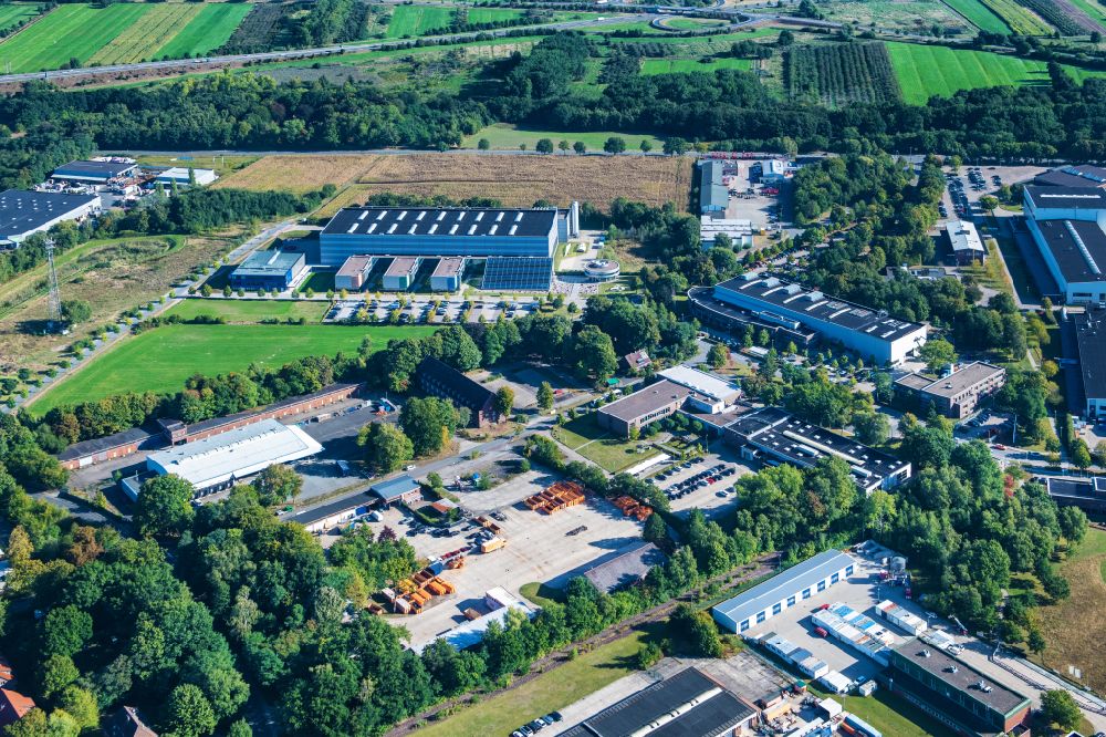 Stade from the bird's eye view: Company grounds and facilities of CFK Nord in the district Ottenbeck in Stade in the state Lower Saxony, Germany