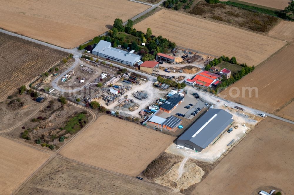 Aerial image Urspringen - Company grounds and facilities of Classic Colors and Car Skinz Am Schmiedsberg in the district Stadelhofen in Urspringen in the state Bavaria, Germany