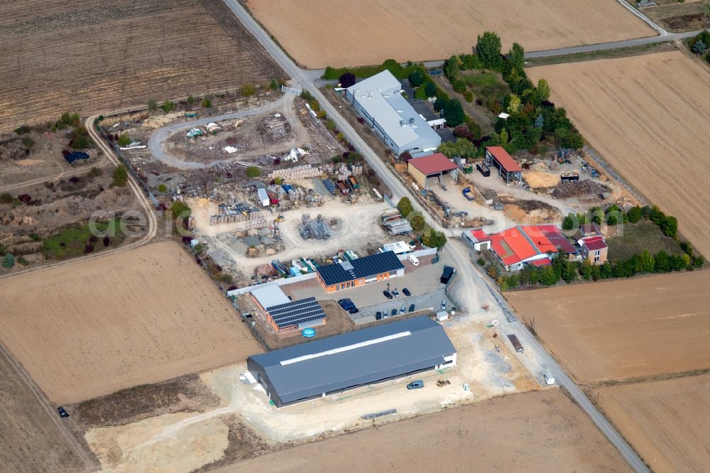 Aerial photograph Urspringen - Company grounds and facilities of Classic Colors and Car Skinz Am Schmiedsberg in the district Stadelhofen in Urspringen in the state Bavaria, Germany