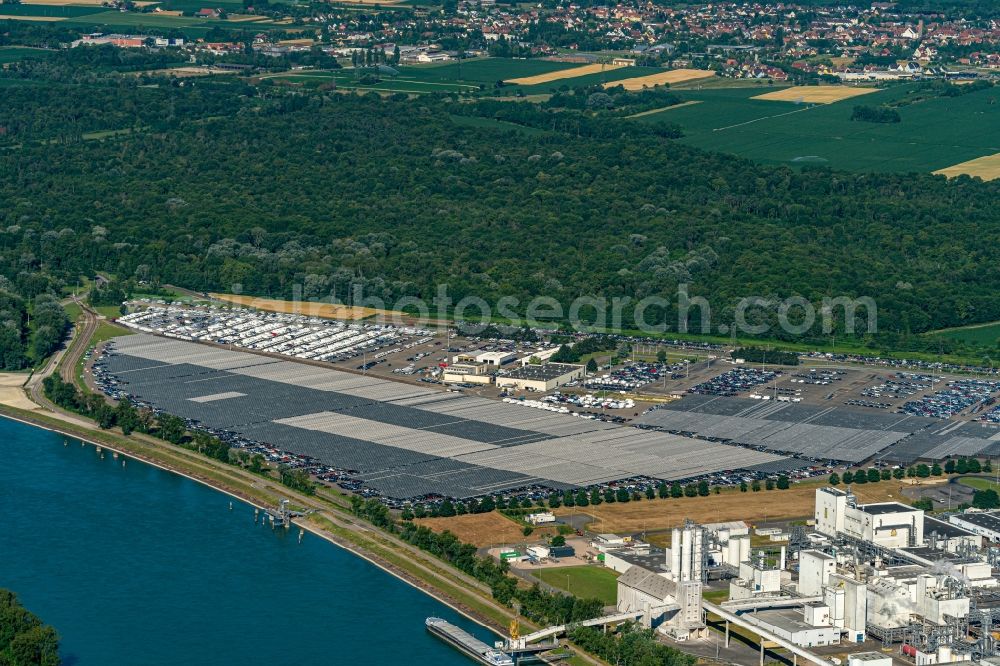 Marckolsheim from the bird's eye view: Company grounds and facilities of comptoir-agricole and Andere in Marckolsheim in Grand Est, France