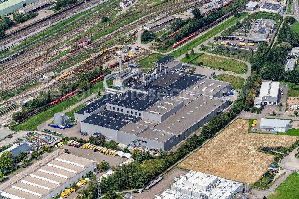 Aerial image Offenburg - Company grounds and facilities of of Burda Druck in Offenburg in the state Baden-Wuerttemberg, Germany