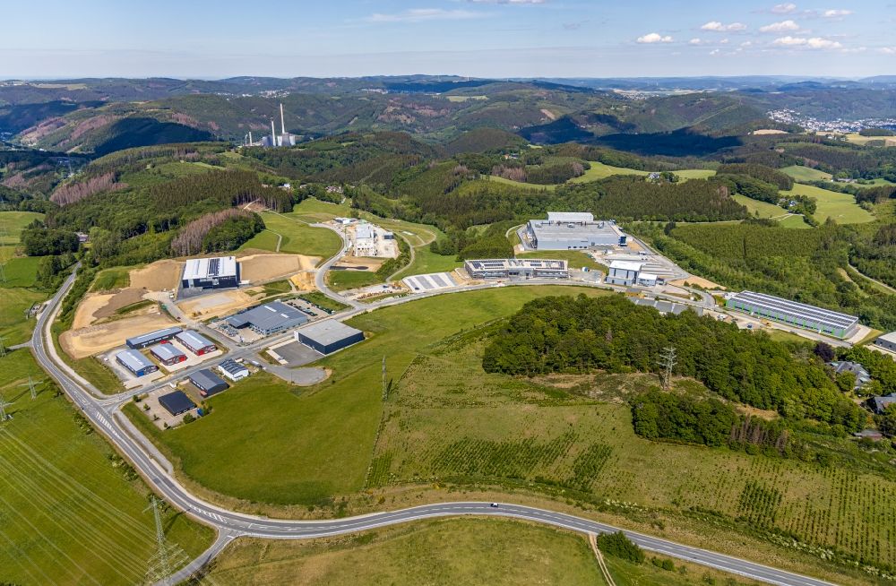 Aerial image Rosmart - Company grounds and facilities of Draht Mayr GmbH on Rosmarter Allee in Rosmart in the state North Rhine-Westphalia, Germany