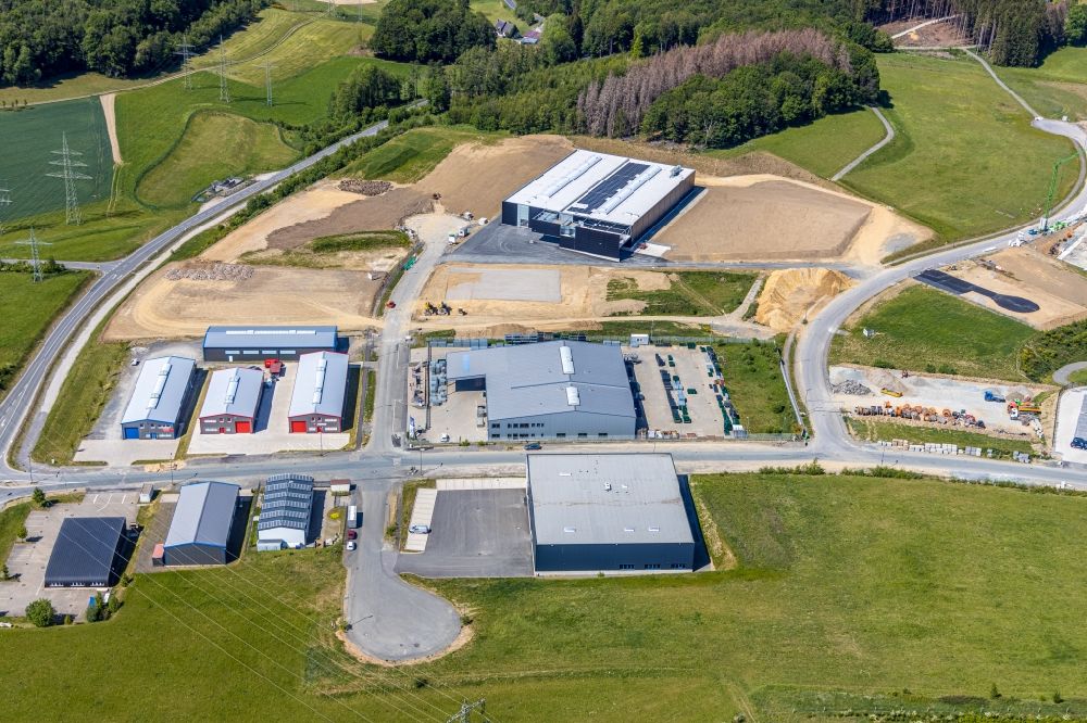 Rosmart from above - Company grounds and facilities of Draht Mayr GmbH on Rosmarter Allee in Rosmart in the state North Rhine-Westphalia, Germany