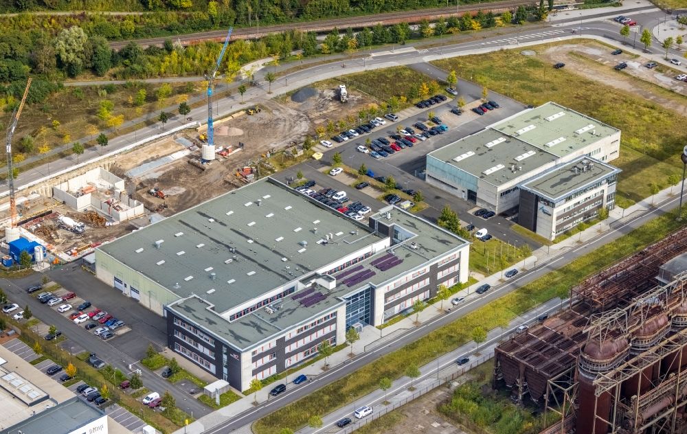 Aerial image Dortmund - Company grounds and facilities of EDAG Engineering GmbH on Carlo-Schmid-Allee in Dortmund at Ruhrgebiet in the state North Rhine-Westphalia, Germany