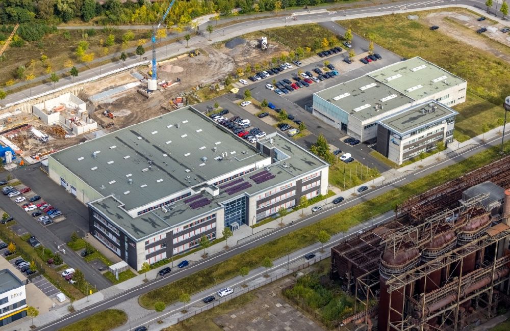 Aerial photograph Dortmund - Company grounds and facilities of EDAG Engineering GmbH on Carlo-Schmid-Allee in Dortmund at Ruhrgebiet in the state North Rhine-Westphalia, Germany