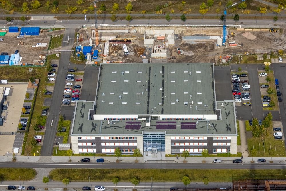 Aerial image Dortmund - Company grounds and facilities of EDAG Engineering GmbH on Carlo-Schmid-Allee in Dortmund at Ruhrgebiet in the state North Rhine-Westphalia, Germany