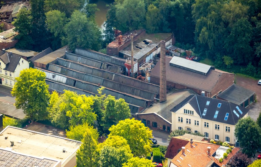 Aerial image Gevelsberg - Company grounds and facilities of the Eisen- und Tempergiesserei Gebr. vom Bruch GmbH & Co. KG at the Teichstreet in Gevelsberg in the state North Rhine-Westphalia, Germany