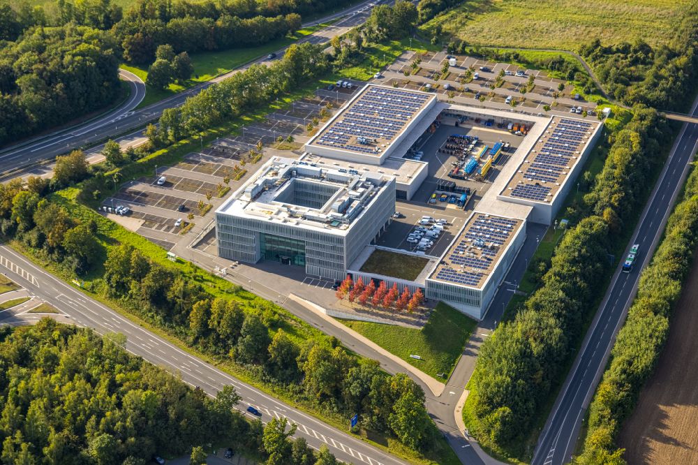 Aerial photograph Hagen - Premises of ENERVIE - Suedwestfalen Energy und Water AG in Hagen in the state of North Rhine-Westphalia