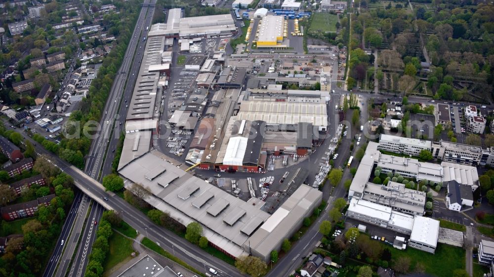 Aerial image Bonn - Company premises of the ST Extruded Products Group STEP G in the state North Rhine-Westphalia, Germany