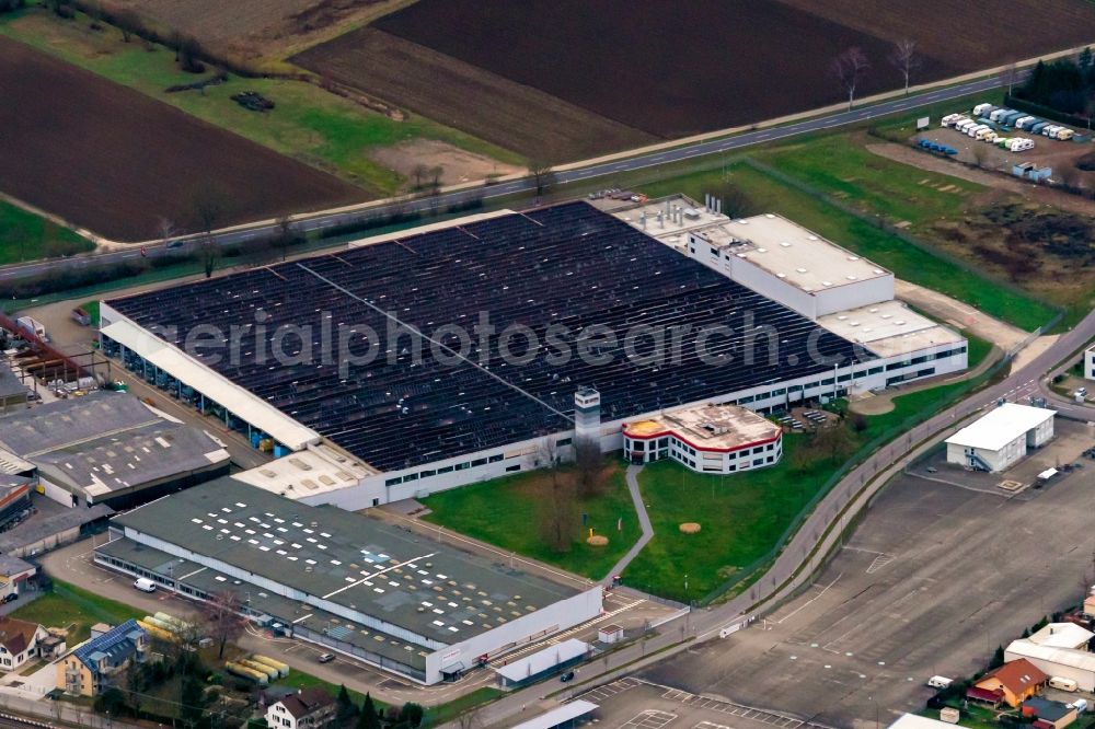 Aerial photograph Malterdingen - Company grounds and facilities of Ferromatik Milacron in Malterdingen in the state Baden-Wurttemberg, Germany