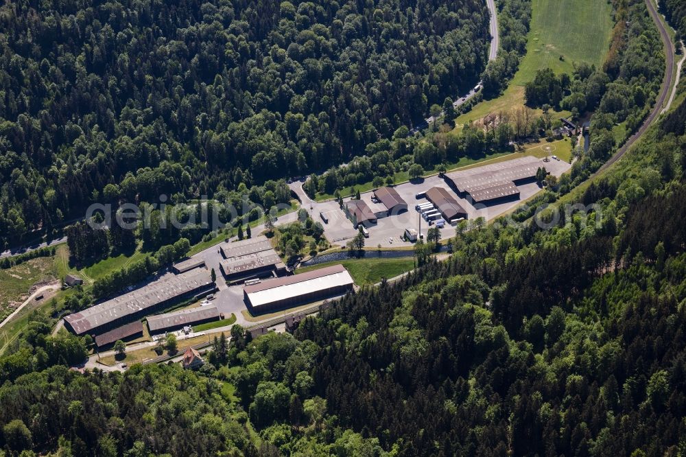 Aerial image Neuenbürg - Company grounds and facilities of in Neuenbuerg in the state Baden-Wurttemberg, Germany