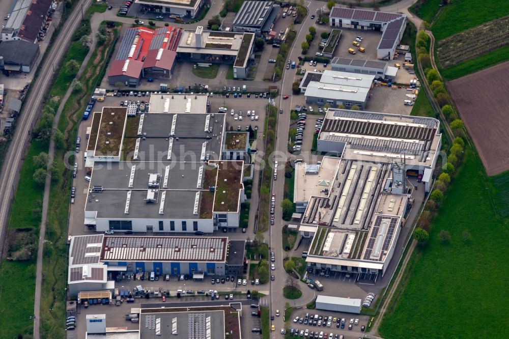 Aerial photograph Haslach im Kinzigtal - Company grounds and facilities of foboha in Haslach im Kinzigtal in the state Baden-Wurttemberg, Germany