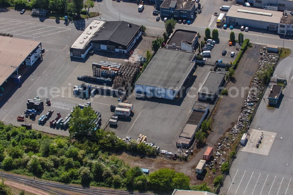 Aerial image Saarlouis - Company grounds and facilities of in Saarlouis in the state Saarland, Germany