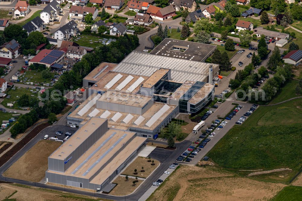 Sulz am Neckar from above - Company grounds and facilities of HEINRICH KIPP WERK GmbH & Co. KG in Sulz am Neckar in the state Baden-Wuerttemberg, Germany