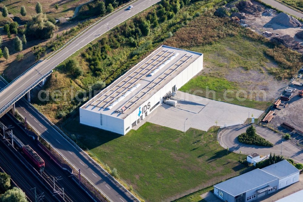 Aerial photograph Steinbach - Company grounds and facilities of IDS-Deutschland in Steinbach in the state Baden-Wurttemberg, Germany