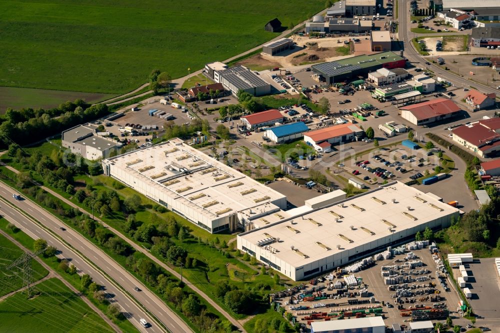 Aerial photograph Donaueschingen - Company grounds and facilities of IMS Gear SE & Co. KGaAMetallverarbeitung in Donaueschingen in the state Baden-Wuerttemberg, Germany