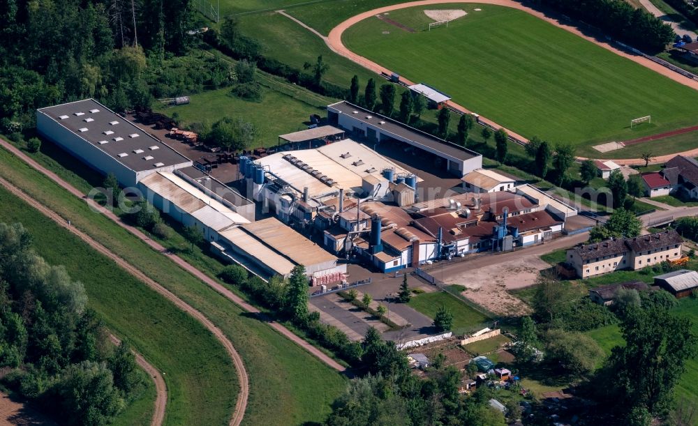 Aerial photograph Ettenheim - Company grounds and facilities of Meiko Eisengiesserei GmbH in Ettenheim in the state Baden-Wurttemberg, Germany