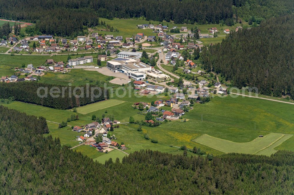 Eisenbach (Hochschwarzwald) from the bird's eye view: Company grounds and facilities of F. Morat & Co. GmbH in Eisenbach (Hochschwarzwald) in the state Baden-Wuerttemberg, Germany