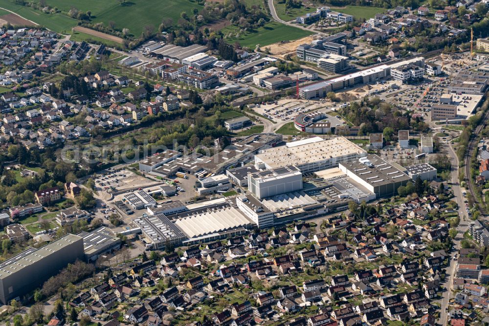 Aerial photograph Bretten - Company grounds and facilities of Neff GmbH Haushaltsgeraete in Bretten in the state Baden-Wuerttemberg, Germany