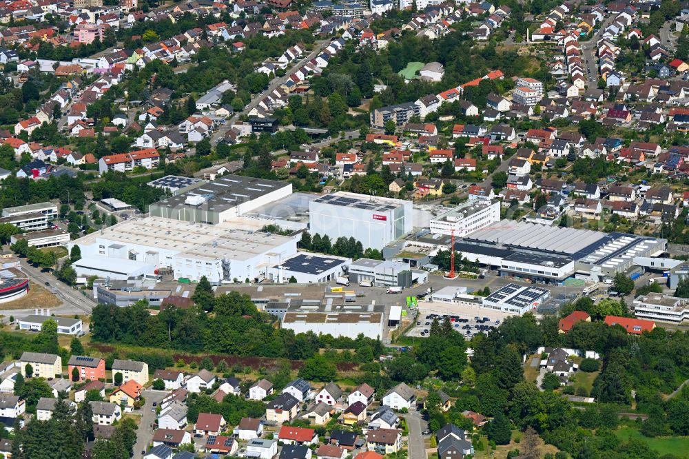Aerial photograph Bretten - Company grounds and facilities of Neff GmbH Haushaltsgeraete in Bretten in the state Baden-Wuerttemberg, Germany