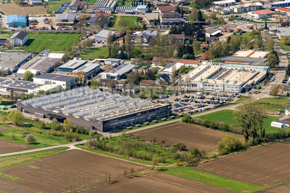 Aerial photograph Kippenheim - Company grounds and facilities of Neugart Getriebebau in Kippenheim in the state Baden-Wurttemberg, Germany