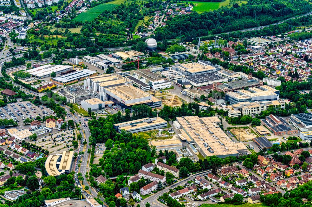 Aerial photograph Reutlingen - Company grounds and facilities of Robert Bosch GmbH in Reutlingen in the state Baden-Wurttemberg, Germany