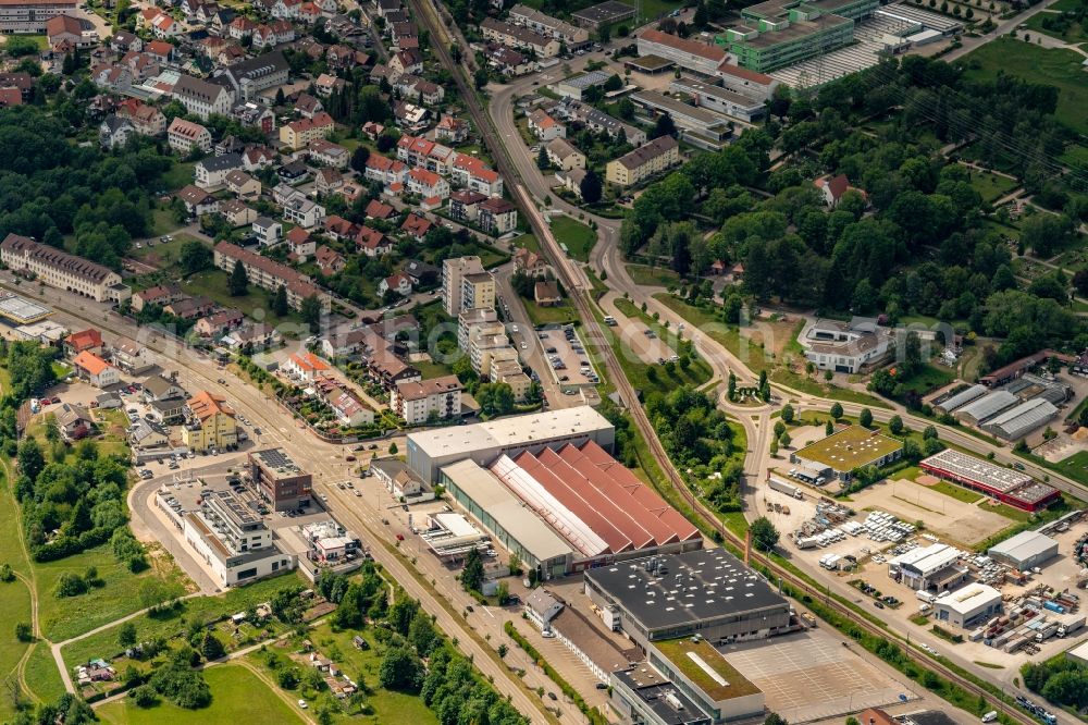 Freudenstadt from above - Company grounds and facilities of Robert Buerkle GmbH Maschinenbau in Freudenstadt in the state Baden-Wuerttemberg, Germany