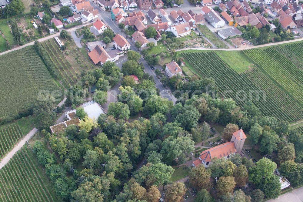 Landau in der Pfalz from the bird's eye view: Company grounds and facilities of SEKA Schutzbelueftung GmbH in the district Wollmesheim in Landau in der Pfalz in the state Rhineland-Palatinate, Germany