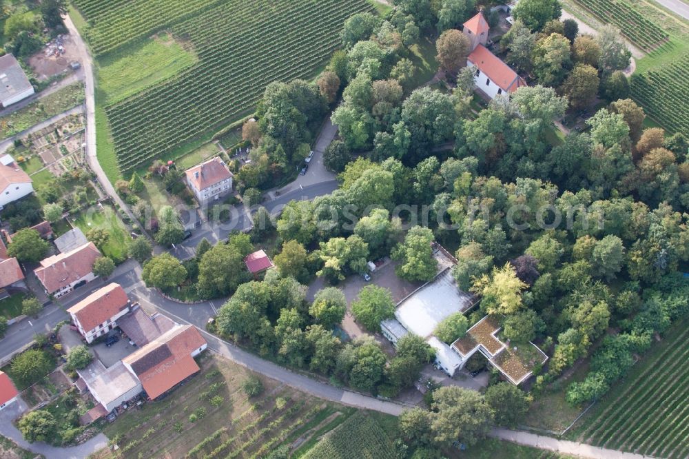 Landau in der Pfalz from above - Company grounds and facilities of SEKA Schutzbelueftung GmbH in the district Wollmesheim in Landau in der Pfalz in the state Rhineland-Palatinate, Germany